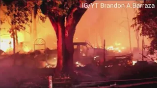 Houses burned in Wasco fire