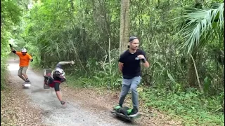 Epic Onewheel nosedive at 22.7 mph