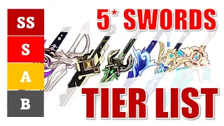 Genshin Impact 5* Weapons Tier List  - Rating all 5 Star Swords