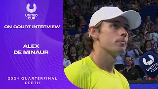 Alex de Minaur's On-Court Interview | United Cup 2024 Quarterfinal