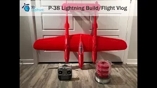 3D Printed P-38 Lightning from 3DLabPrint - Build/Flight Vlog