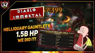 Helliquarry Gauntlet 6 - COMPLETION | 1.5 Billion Boss HP | Diablo Immortal