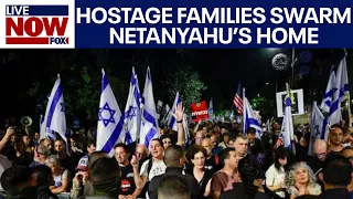 Israel-Hamas war: Hamas hostage family surround Netanyahu's home, 'no more death' | LiveNOW from FOX