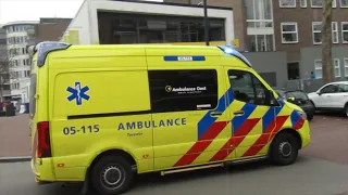 [23-3-2021] Ambulances 05-115 en 05-154 A1 naar het MST