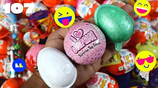 Yummy kinder surprise egg toys opening - A lot of kinder joy chocolate ASMR | Satisfying, Part - 107