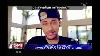 Las palabras de Neymar luego de despedirse del mundial por lesión Mundial Brasil 2014 360p