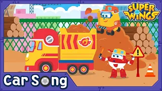 Excavator And Dump Truck | Car Song | SuperWings Songs for kids