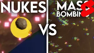 Nukes vs Mass Bombing - Roblox Rise of Nations (Short)