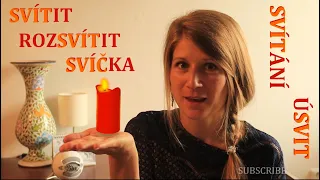 LOGIC IN CZECH (13) SVIT: svítit, svíčka, svíčková... by SlowCZECH (CZE subtitles)