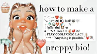 how to make a preppy bio in zepeto! || ZEPETO || 💗🌴