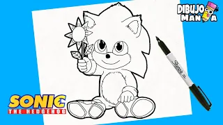 COMO DIBUJAR A BABY SONIC | how to draw baby sonic