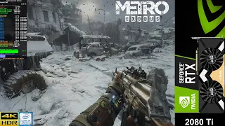 Metro Exodus Extreme Settings DLSS 4K | Ray Tracing High | HDR |  RTX 2080 Ti | i9 9900K 5.1GHz