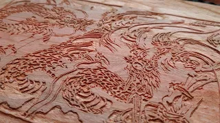 [ASMR] Carving the Key Block - "Descending Dragons"