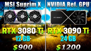 RTX 3080 Ti (MSI Suprim X) vs RTX 3090 Ti (NVIDIA Stock GPU) | PC Gameplay Tested