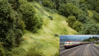 H0 Modellbahn: Es grünt und blüht mächtig in der Wüste + Fahrbetrieb mit neuem TEE...