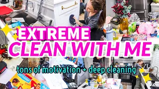SUPER MOTIVATING CLEAN WITH ME | SPEED CLEANING MOTIVATION | AFTER CHRISTMAS BIG MESS EXTREME CLEAN