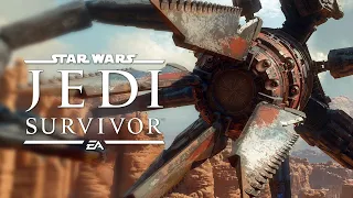 STAR WARS Jedi: Survivor (PC) - Cal & Merrin Vs Giant Drill Machine