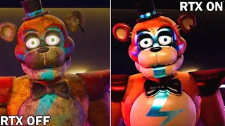 FNAF Security Breach Modded RTX - RTX Graphic Comparison