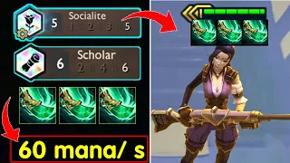 60 Mana/s Caitlyn RRRRR! with 3 Shojin + 5 Socialite + 6 Scholar | TFT Set 6.5