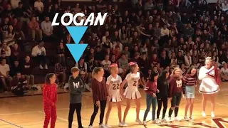 Logan Fortnite Dances in front of school