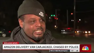 Amazon delivery van carjacked in DC; pursuit ends in crash in Capitol Heights | NBC4 Washington