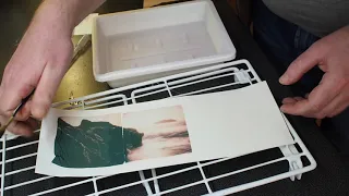 How to make Polaroid emulsion lift triptych prints