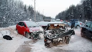 # 5 АВТО ЖЕСТЬ Февраль 2016 , Подборка жестоких ДТП  Car Crash Compilation HD