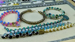 Bracelet Bash: goddesses bracelets 5 ways with 6 different bead boxes.