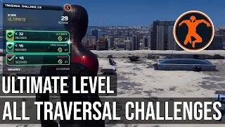 All Traversal Challenges - Ultimate Level (Gold) - Spider-Man Miles Morales