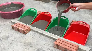 Design And Make Beauty Plant Pots From Sand And Cement - Skillful Technique