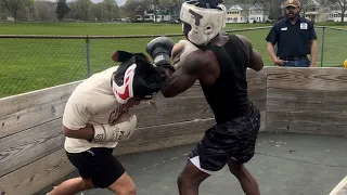 Sparring In The Hood!!