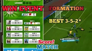 How To score match Win event .score match BEST FORMATION  3-5-2#score match expert #event