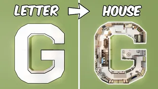 BUILDING the LETTER G into a BLOXBURG HOUSE