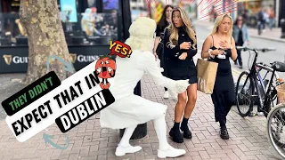 The Statue is Back 😎 in Ireland 💃 Best Reactions by the Human Statue Prank in Dublin