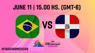 Brazil v Dominican Republic | Full Basketball Game | FIBA U16 Americas Championship 2023