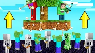 SKYBLOCK But MOBS Are RISING EVERY MINUTE! (Creepy)