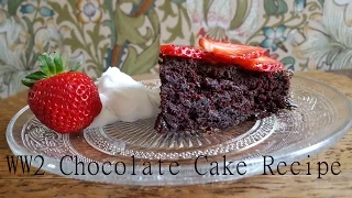 World War 2 Rationing Chocolate Cake - Vegan - Fitfully Vintage