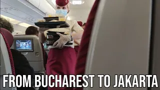 From Bucharest to Jakarta with Qatar Airways Economy Class