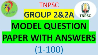 group 2&2a|MODEL QUESTION PAPER WITH ANSWERS|(1-100)|LATEST