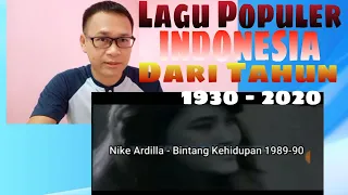 Lagu Populer INDONESIA Dari  Tahun 1930an Sampai 2020 - 🇲🇾 Reaction