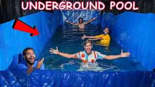 We Made a Secret Swimming Pool Underground😳 | 100% Real