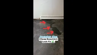 Cheap Basement Leak Fix