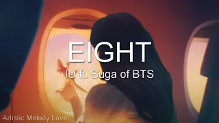 IU - Eight ft. Suga of BTS (Easy lyrics)