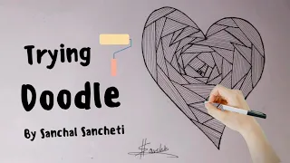 "How to Doodle Your Heart Out: Expressive Heart Art Tutorial" " Doddle - 01 "#doodleart  #doodle