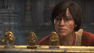 Uncharted: The Lost Legacy Chloe "My Dad was here" Tusk Alter Cutscene