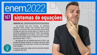 ENEM 2022 - Q167 -  Um parque tem dois circuitos de tamanhos diferentes ... - SISTEMAS DE EQUAÇÕES