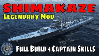 IJN Shimakaze Legendary Captain Build World of Warships Wows DD Guide