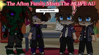 The Afton Family Meets Their ALIVE AU || GachaPuppies