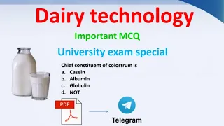 Dairy Technology MCQ
