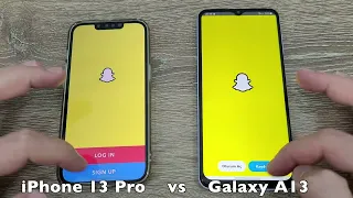 iPhone 13 Pro vs Samsung A13 Speed Test